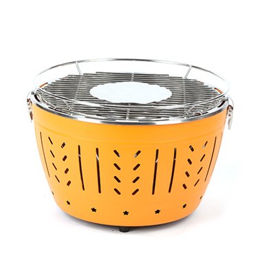 portable fan-assisted barbecue grill