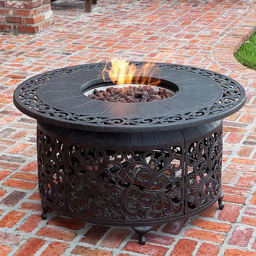 Aluminum die casting fire pit