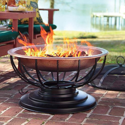 Copper fire pit