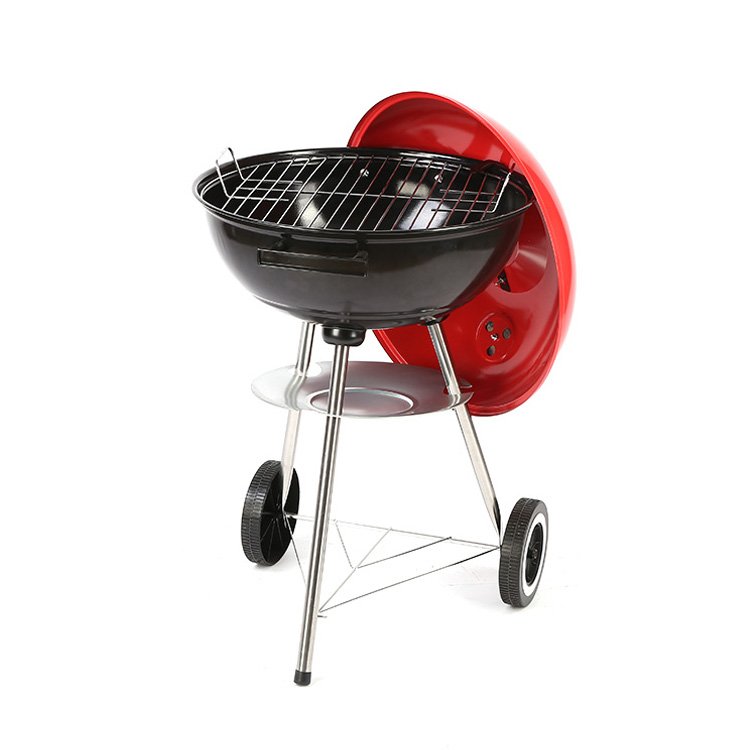 17inch kettle charcoal grill with lid hook