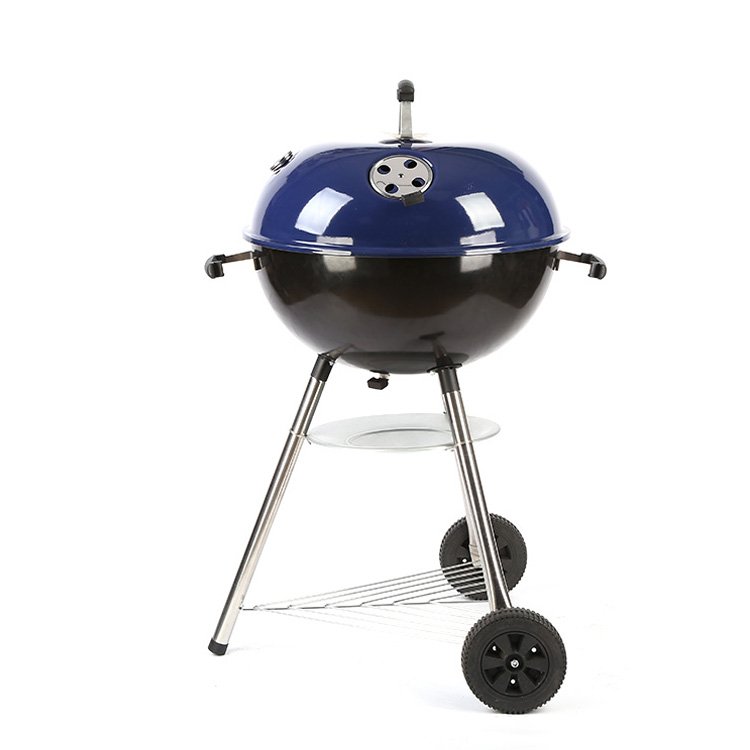 22.5inch kettle charcoal grill in blue