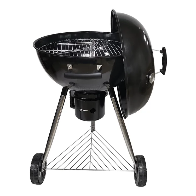 22inch kettle charcoal grill in black