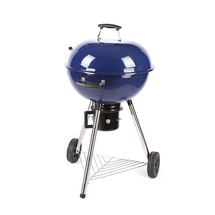 22inch kettle charcoal grill in blue