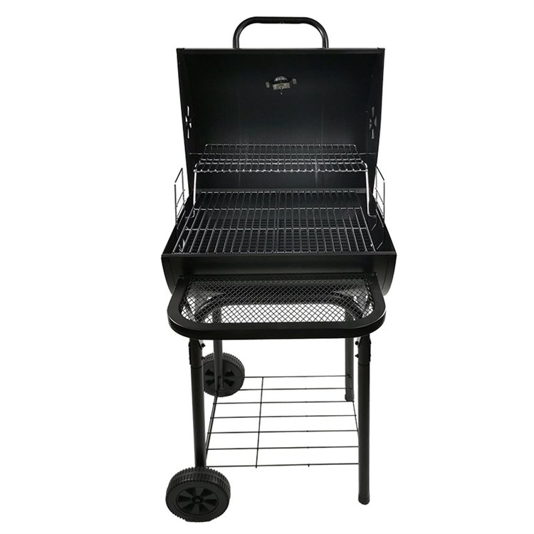 Barrel style charcoal grills