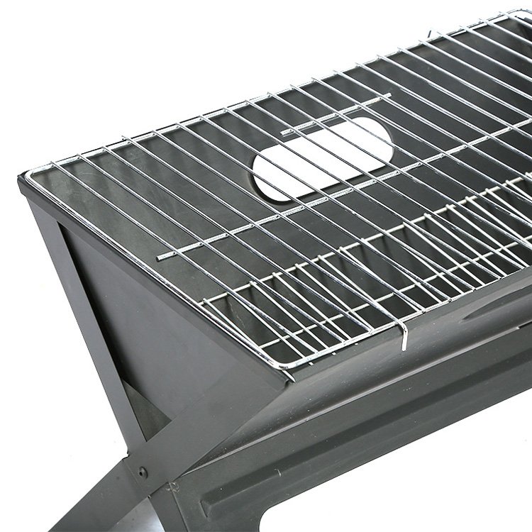 Foldable charcoal grill grid
