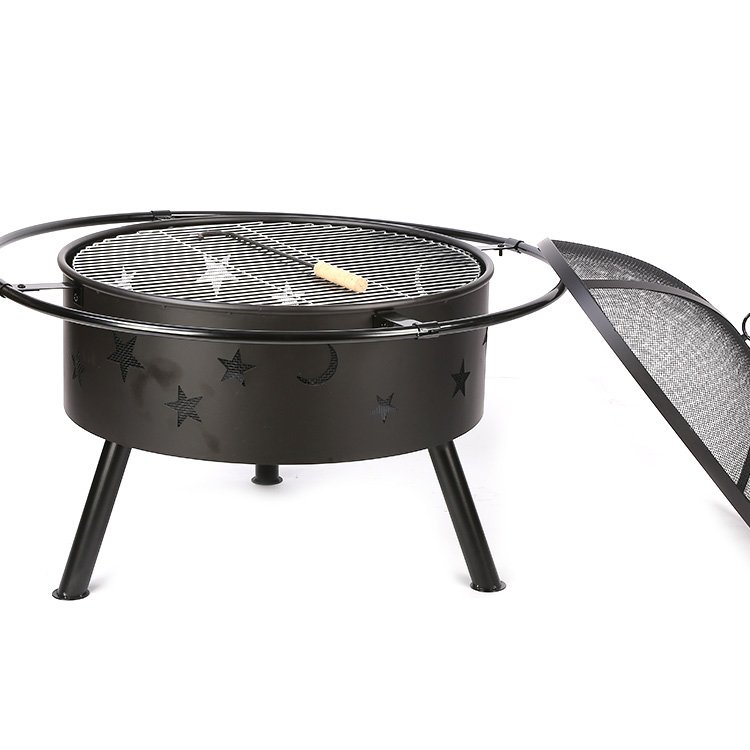 23.5” Outdoor Fire Pit With Grill