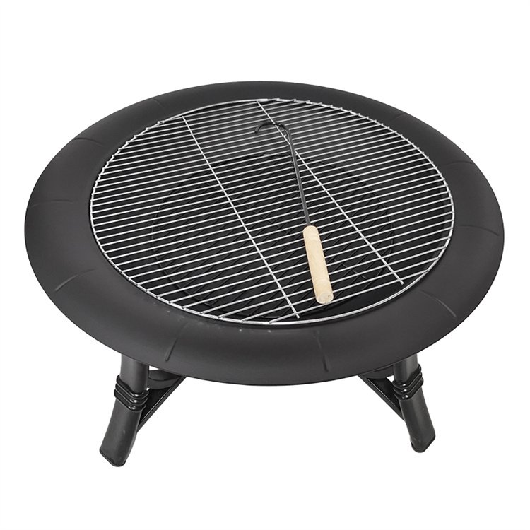 26” Outdoor Fire Pit With Grid