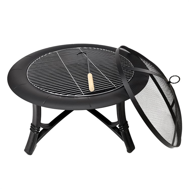 26inch Outdoor Fire Pit With Grill