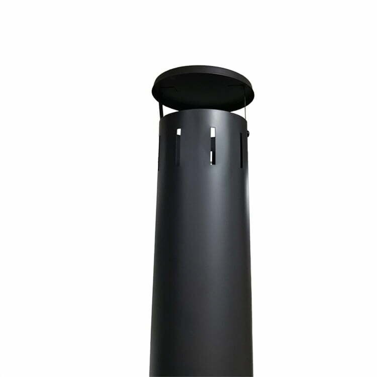 Outdoor Garden Black Wood Burning Chiminea