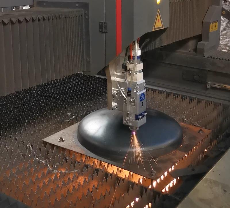 fire pit production by laser