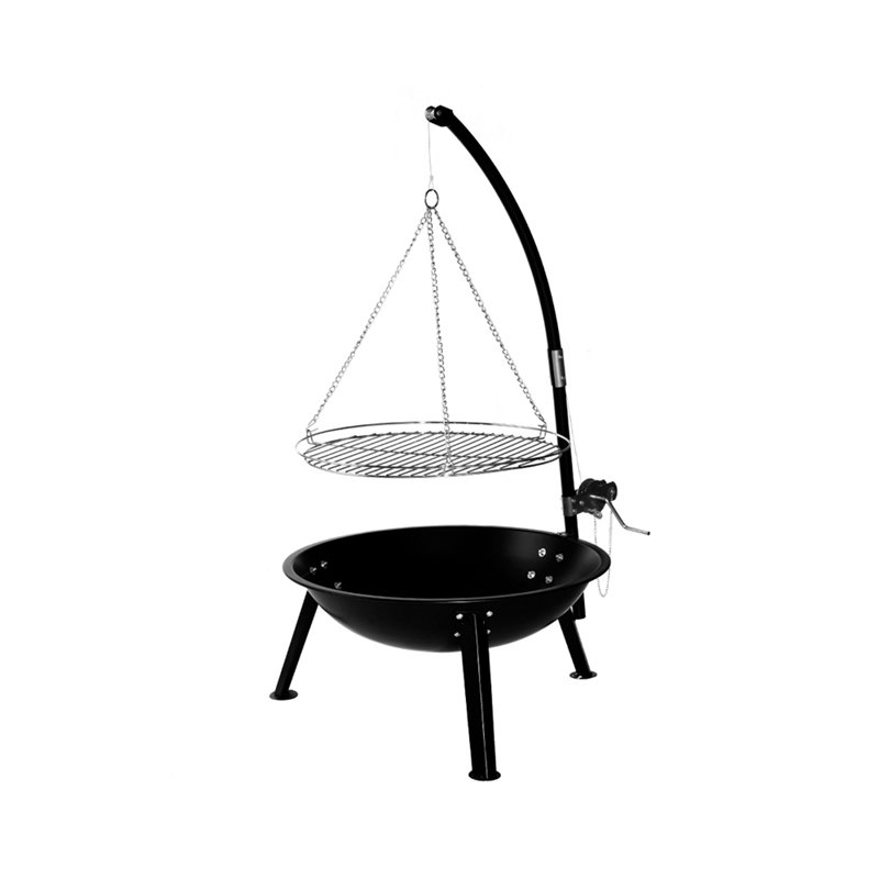 Outdoor charcoal fire pit