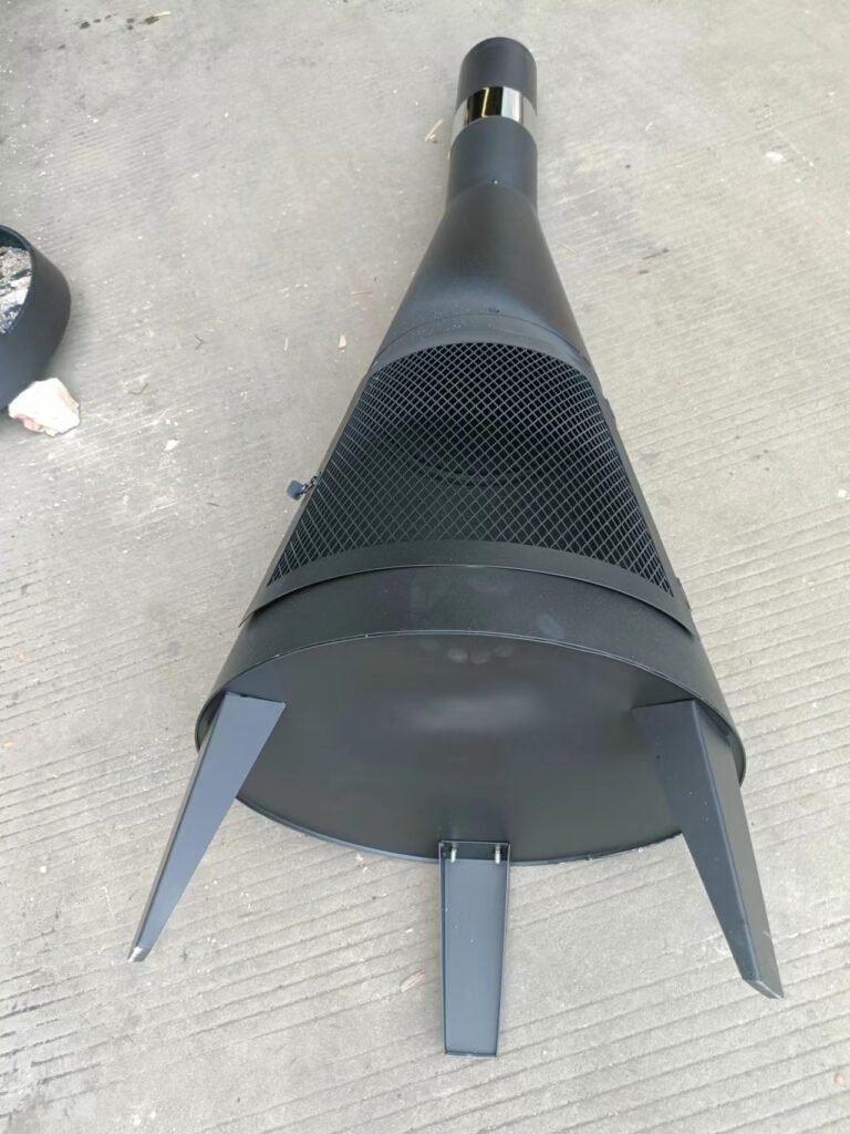 Black Color High-Temperature Powder Coating after use